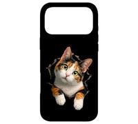 Adorable Curious Calico Cat Artwork Calico Cat Owners Case for iPhone 17 Pro Max