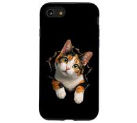 Adorable Curious Calico Cat Artwork Calico Cat Owners Case for iPhone SE (2020) / 7/8