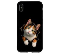 Adorable Curious Calico Cat Artwork Calico Cat Owners Case for iPhone XS Max