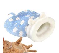 Adorable Cute Design Cat Sleeping Bag, Soft Cat Cave Bed, Comfortable Cat Hideaway, Decorative Pet Snuggle Sack 55 x 45 cm for Cats, Indoor, Home, Cold Weather, Blue, Pink, Gray, Blue Green Colour