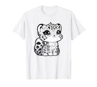 Adorable Cute Japanese Kawaii Chibi Snow Leopard T-Shirt