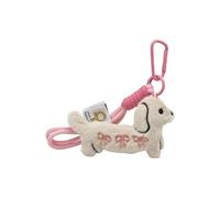 Adorable Dachshund Plush Keychain for Handbag Enhancement Soft Bag Pendant Enhances Your Bag Decors Stylish Keyring Bag Accessory