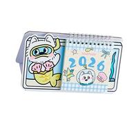 Adorable Dog 2026 Standing Calendar Desk Planner with Monthly Pages & Desktop Decor for Home Foldable Table Calendar