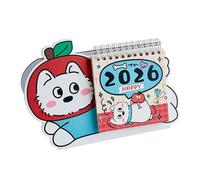 Adorable Dog 2026 Standing Calendar Desk Planner with Monthly Pages & Desktop Decor for Home Monthly Schedule Planner