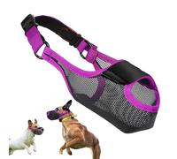 Adorable Dog Muzzle, Breathable Mesh Basket Muzzle, Adjustable Dog Mouth Guard, Front Opening Design, Comfortable for Small, Medium, Large Dogs, 1 Piece