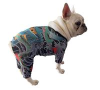 Adorable Dog Patterned Clothing Bodysuit Suitable for Yearlong Dressing Sizes S to 2XL Dog T Shirt Design
