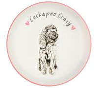 Adorable Dog Trinket Dish, Jewellery & Accessory Holder with Sweet Breed Slogan, Cute Decorative Gift for Dog Lovers -A67 (Cockapoo Crazy)
