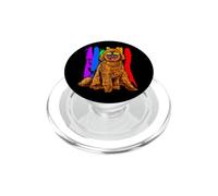 Adorable Dog With Rainbow Heart Glasses PopSockets PopGrip for MagSafe