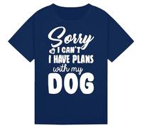 Adorable Dogs Printed Tee for All Ages for Dog Lovers, Comfortable & Fun for Men, Women, Boys & Girls Navy 12-13Y
