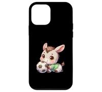 Adorable Donkey Playing Soccer Cute Football Kid Case for iPhone 12 mini