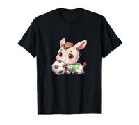 Adorable Donkey Playing Soccer Cute Football Kid T-Shirt