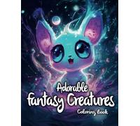 Adorable Fantasy Creatures Coloring Book: A Delightful Coloring Journey for Adults and Teens with Mystical Creatures, Embracing Relaxation Through Art