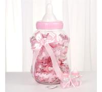 Adorable Feeder Style Candy Bottle, for IDEAL for Newborn Baptism, Boy Girl s (35 * 18 for PINK)