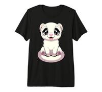 Adorable Ferret Sitting On A Pillow Premium T-Shirt