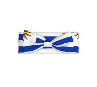 Adorable Flag of Uruguay Print Baby Bow Headband â€“ Soft, Stretchy, and Skin-Friendly for Newborns and Toddlers