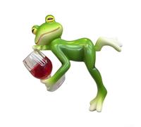 Adorable For Mini Frog with Plant Container Resin Garden Decoration for Indoor or Outdoor Space Enhancement (take the bottle)