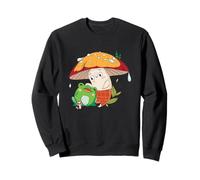 Adorable Forest Mushroom and Frog Companion for Nature Lover Sweatshirt