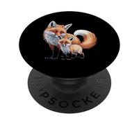 Adorable Fox Family Parent And Kit Bond PopSockets Adhesive PopGrip