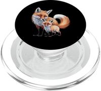 Adorable Fox Family Parent And Kit Bond PopSockets PopGrip for MagSafe