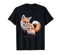 Adorable Fox Family Parent and Kit Bond T-Shirt