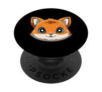 Adorable Fox For Kids Baby Cartoon Fox Face PopSockets Adhesive PopGrip