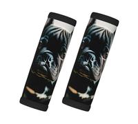 Adorable French Bulldog Print Handles Protection Luggage Handle Wrap Grips 2 Packs Suitcase Identifiers Soft Grip