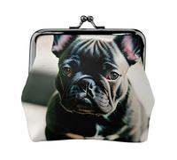 Adorable French Bulldog Print Lightweight Women Coin Purse Exquisite Waterproof Small Pouch for Coins Cards