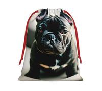 Adorable French Bulldog Print Reusable Drawstring Gift Bags For Candy Bag Birthday, Wedding Or Daily