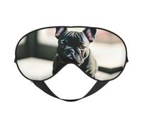 Adorable French Bulldog Print Sleep Mask for Women Men, Comfortable Eye Mask for Travel, Nap and Sleep