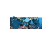 Adorable Funny Dolphin Looking at You Print Baby Bow Headband - Soft, Stretchy, and Skin-Friendly for Newborns and Toddlers