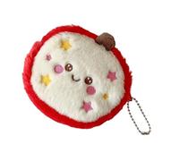 Adorable Fuzzy Fruit Coin Organizers and Pouches Featuring Lanyard for Easy Carry Portable Daily Use Solution Multifunctional Coin Organizers