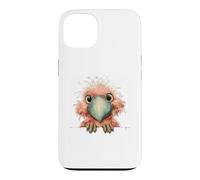 Adorable Galah Cockatoo Peeking Bird Design Case for iPhone 13