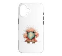 Adorable Galah Cockatoo Peeking Bird Design Case for iPhone 16