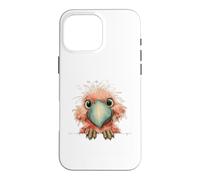 Adorable Galah Cockatoo Peeking Bird Design Case for iPhone 16 Pro Max