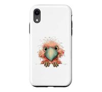 Adorable Galah Cockatoo Peeking Bird Design Case for iPhone XR