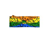 Adorable Gay Pride Rainbow Pattern Print Baby Bow Headband â€“ Stretchy for Newborns, Infants & Toddlers â€“ Perfect Full Moon Gift