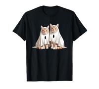 Adorable Ghost Cats Halloween Costume Cute Spooky Tabby T-Shirt