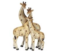 Adorable Giraffe Family Ornament - 16cm x 14cm (1 Pc.) - Featuring Loving Daddy, Mummy & Baby Giraffes - Perfect Gift for Loved Ones & Room Decor