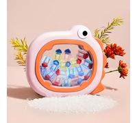 Adorable Girl's Baby Tooth Keepsake Organizer for Precious Memories, with Tweezer, Lanugo Bottle & Write - On Stickers, Clear Pink