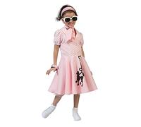 Adorable Girls Pink Poodle Dress Costume (Small Size) - Perfect for 50's-Themed Events, Parties, Dress-Up Fun, & More Halloween Halloween