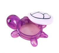 Adorable Glow-in-the-Dark Turtle Storage Box Home Decorations, Resin Craft Turtle Figurines that Glow Storage Ornament (Purple)