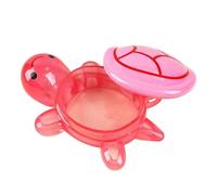 Adorable Glow-in-the-Dark Turtle Storage Box Home Decorations, Resin Craft Turtle Figurines that Glow Storage Ornament (Red)