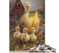 Adorable Goslings 1000 Piece Jigsaw Puzzle for Adults-Puzzles Teenagers Paper Puzzles- Relax Puzzles Games-Brain Teaser Puzzle 1000pcs (38x26cm)