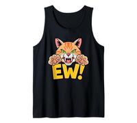 Adorable Grumpy Black Cat Anti-Social Kitty Cat Moms & Dads Tank Top