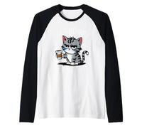 Adorable Grumpy Kitty Attitude For Cats Lover Cat Moms & Dad Raglan Baseball Tee