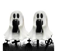 Adorable Halloween Ghost Drink Holder - Cute Spooky Beverage Stand for Cans & Bottles - Perfect Decorative Figurine for Cola & Drinks - Ideal Personalized Desktop Decoration(2pcs)