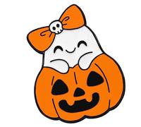 Adorable Halloween Specters With Pumpkin Cartoon Brooch Alloy Jewelry For Costumes And Outfits Alloy Halloween Costume Pin