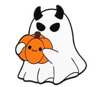 Adorable Halloween Specters With Pumpkin Cartoon Brooch Alloy Jewelry For Costumes And Outfits Halloween Party Favor Pin
