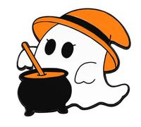 Adorable Halloween Specters With Pumpkin Cartoon Brooch Alloy Jewelry For Costumes And Outfits Halloween Party Favor Pin