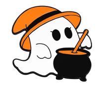 Adorable Halloween Specters With Pumpkin Cartoon Brooch Alloy Jewelry For Costumes And Outfits Halloween Celebration Accessories